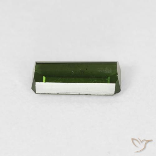 Turmalina Verde terroso natural de 0.86 ct, Corte Octágono / Esmeralda, VS