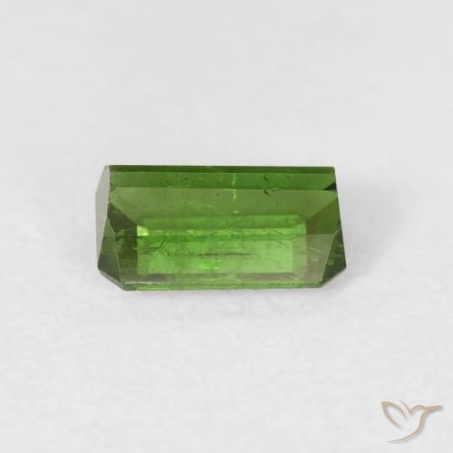 Turmalina Verde terroso natural de 0.86 ct, Corte Octágono / Esmeralda, VS