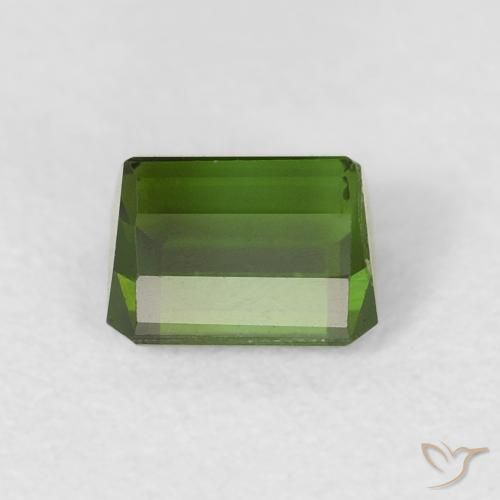Turmalina Verde terroso natural de 0.72 ct, Corte Octágono / Esmeralda, VS