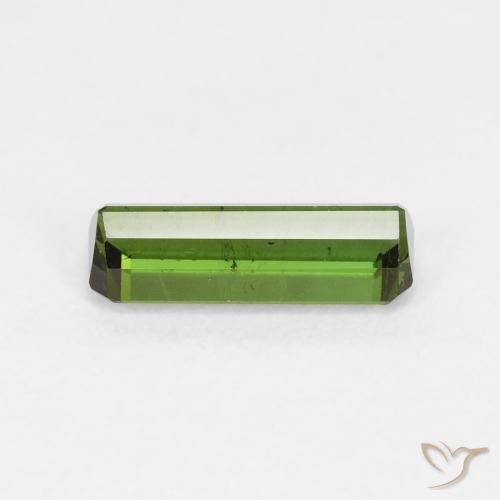 Turmalina Verde oscuro natural de 0.99 ct, Corte Octágono / Esmeralda, VS