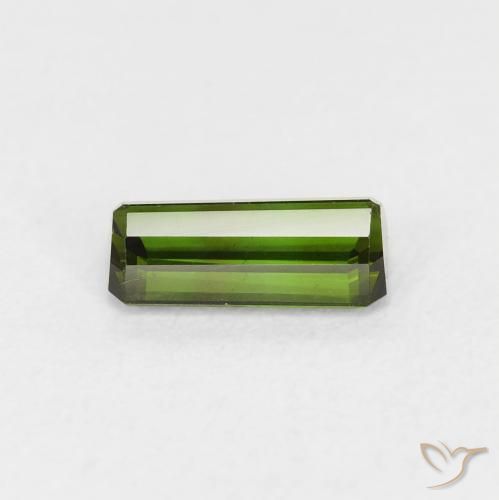 Turmalina Verde terroso natural de 0.82 ct, Corte Octágono / Esmeralda, VVS-VS