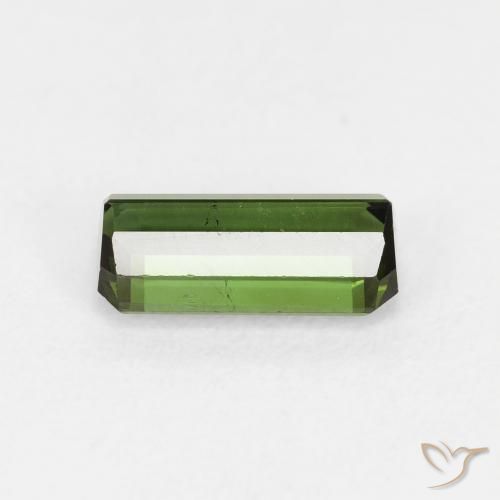 Turmalina Verde oscuro natural de 1.35 ct, Corte Octágono / Esmeralda, VS
