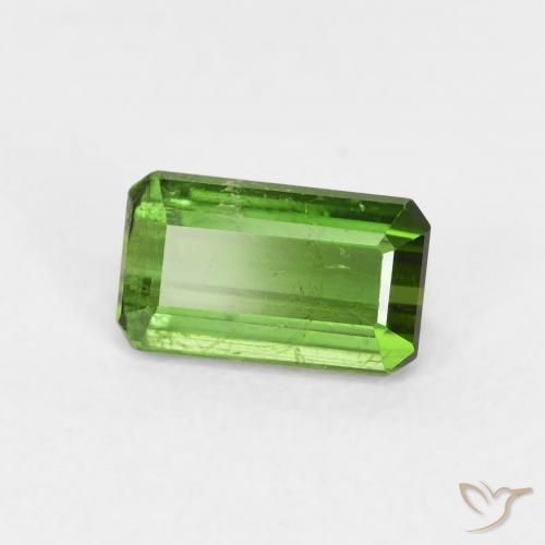 Turmalina Verde oscuro natural de 0.97 ct, Corte Octágono / Esmeralda, VS