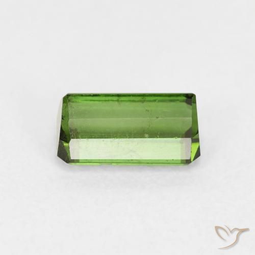 Turmalina Verde oscuro natural de 0.97 ct, Corte Octágono / Esmeralda, VS