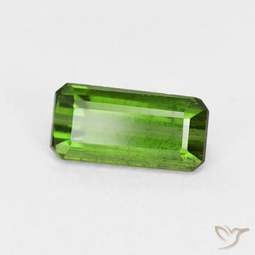 Turmalina Verde terroso natural de 1.15 ct, Corte Octágono / Esmeralda, VS