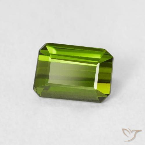 Turmalina Verde medio natural de 0.57 ct, Corte Octágono / Esmeralda, VS