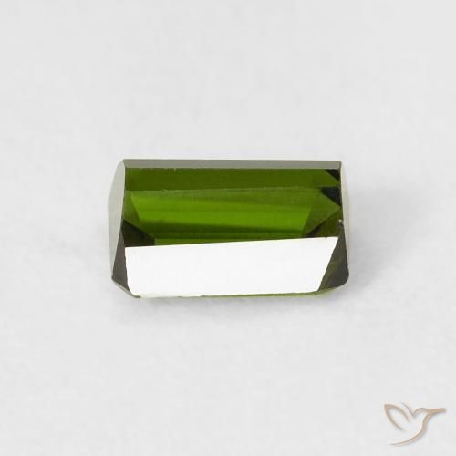 Turmalina Verde medio natural de 0.57 ct, Corte Octágono / Esmeralda, VS