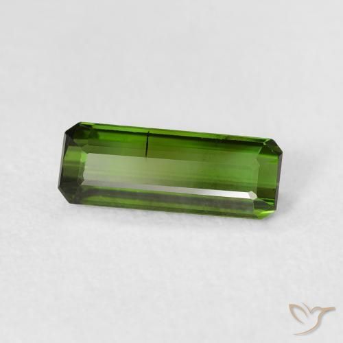 Turmalina Verde terroso natural de 1.01 ct, Corte Octágono / Esmeralda, VS-SI