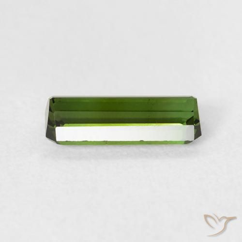 Turmalina Verde terroso natural de 1.01 ct, Corte Octágono / Esmeralda, VS-SI