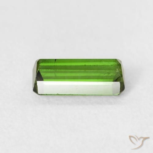 Turmalina Verde medio natural de 0.59 ct, Corte Octágono / Esmeralda, VS-SI
