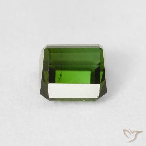 Turmalina Verde bosque natural de 0.80 ct, Corte Octágono / Esmeralda, VS