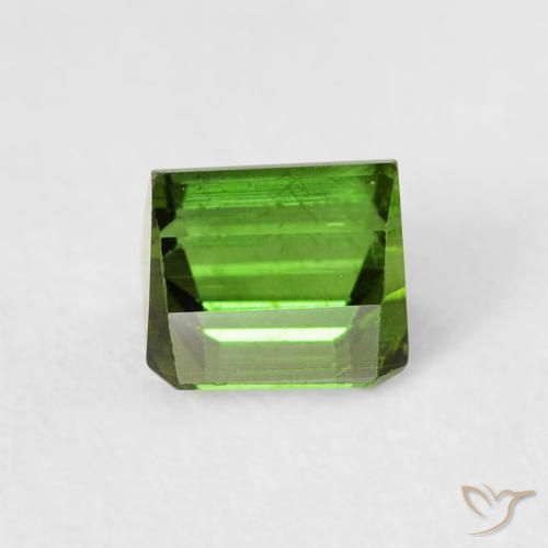 Turmalina Verde oscuro natural de 0.84 ct, Corte Octágono / Esmeralda, VS