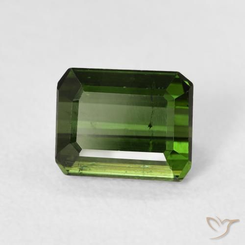 Turmalina Verde bosque natural de 1.74 ct, Corte Octágono / Esmeralda, VS-SI