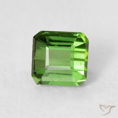 Turmalina Verde bosque natural de 0.64 ct, Corte Octágono / Esmeralda, VS