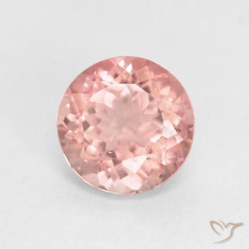 Turmalina Rosado terroso natural de 1.67 ct, Redondo, VS