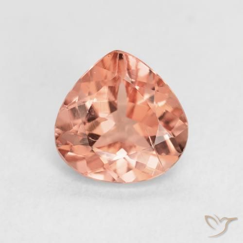 1.30ct Natural Naranja claro turmalina, En forma de pera, VS