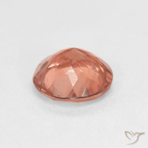 Turmalina Naranja pomelo natural de 1.36 ct, Redondo, VS