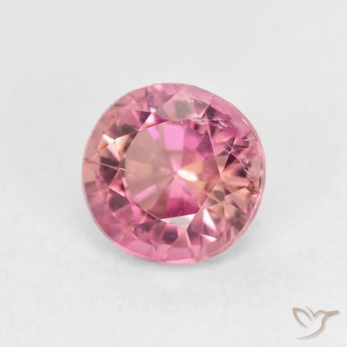 1.49ct Natural Rosado intenso Turmalina, Redondo, VS