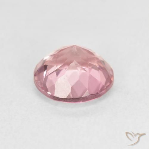Turmalina Rosado claro natural de 1.24 ct, Redondo, VS