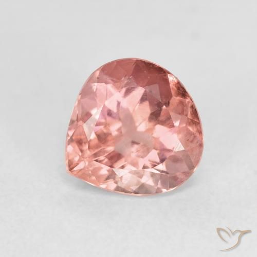 1.28ct Natural Rosado rojizo Turmalina, En forma de pera, VS