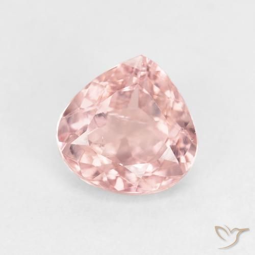 Turmalina Rosado claro natural de 1.43 ct, En forma de pera, VS