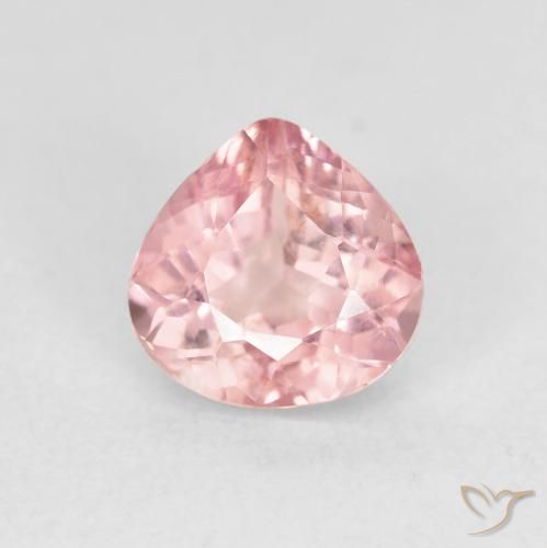 1.52ct Natural Rosado cálido claro Turmalina, En forma de pera, VS