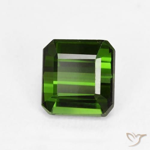 Turmalina Verde bosque natural de 0.90 ct, Corte Octágono / Esmeralda, VVS