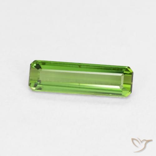 Turmalina Verde oscuro natural de 0.80 ct, Corte Octágono / Esmeralda, VVS