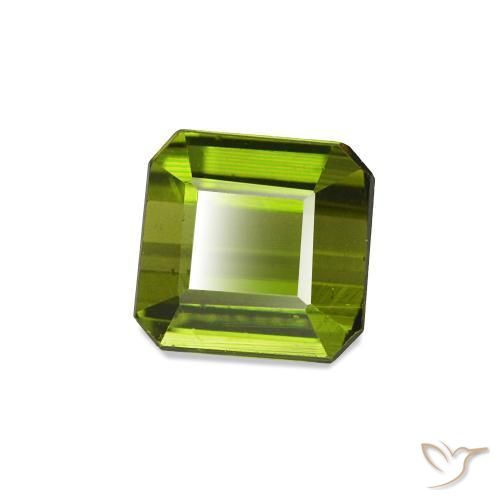 Turmalina Verde oscuro natural de 0.69 ct, Corte Octágono / Esmeralda, VVS
