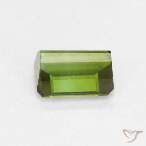 Turmalina Verde bosque natural de 0.73 ct, Corte Octágono / Esmeralda, VVS