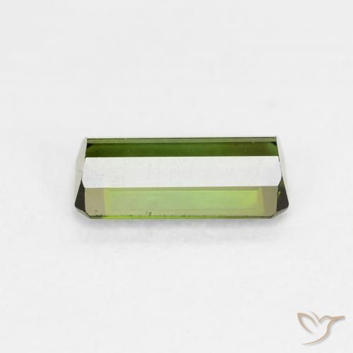 Turmalina Verde oscuro natural de 0.73 ct, Corte Octágono / Esmeralda, VVS