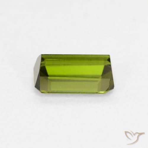 Turmalina Verde terroso natural de 0.59 ct, Corte Octágono / Esmeralda, VVS