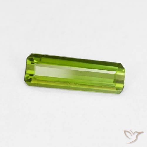 Turmalina Verde vivo natural de 0.70 ct, Corte Octágono / Esmeralda, VVS