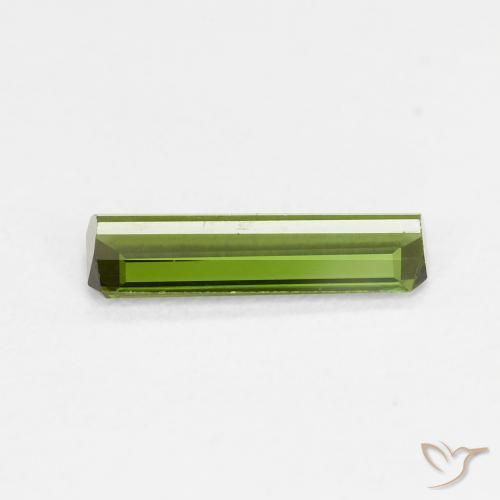 Turmalina Verde vivo natural de 0.70 ct, Corte Octágono / Esmeralda, VVS