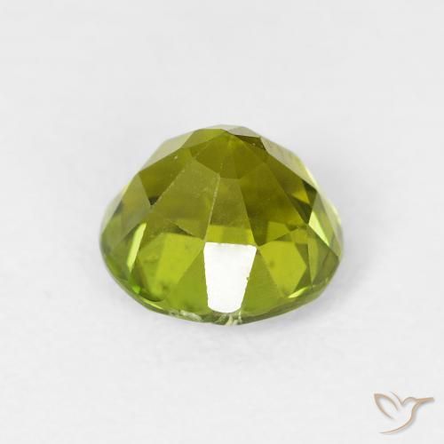 Turmalina Verde Oliva natural de 1.52 ct, Redondo, VS