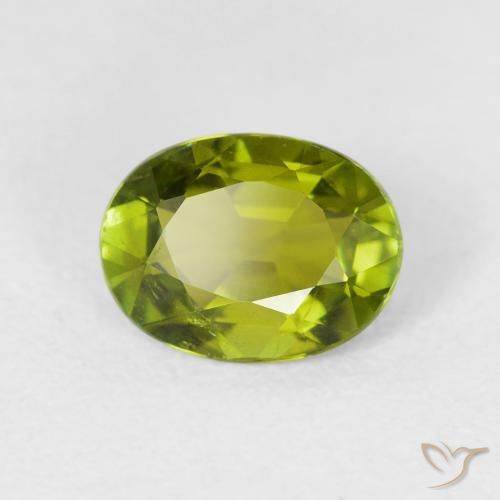 Turmalina Verde bosque cálido natural de 1.49 ct, Ovalada, VS