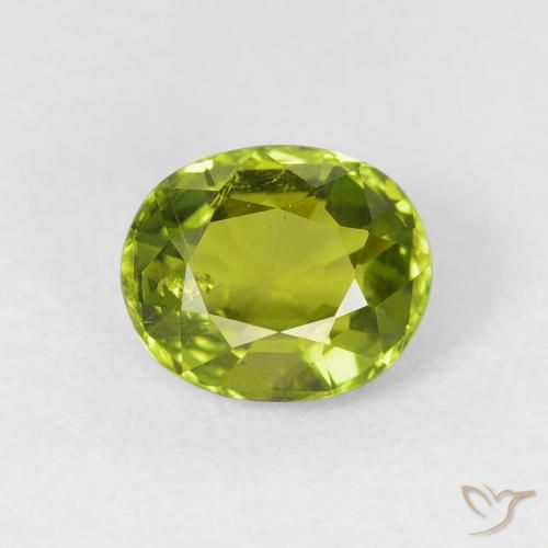 1.64ct Natural Verde vivo turmalina, Ovalada, VS