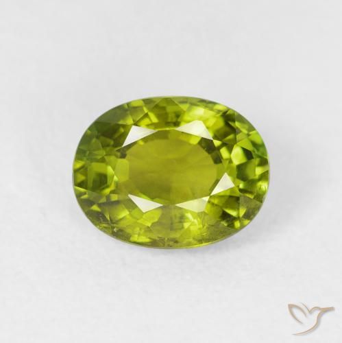 1.39ct Natural Verde vivo turmalina, Ovalada, VS