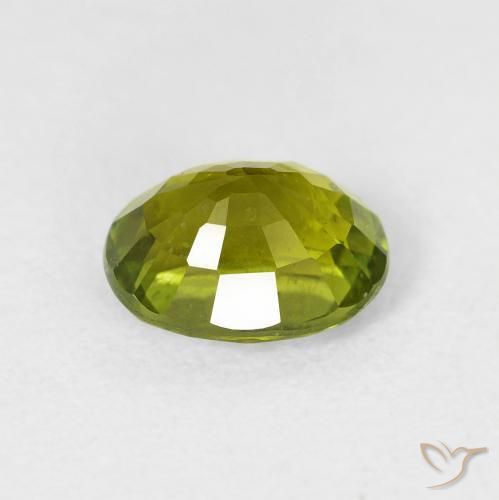 Turmalina Verde vivo natural de 1.39 ct, Ovalada, VS
