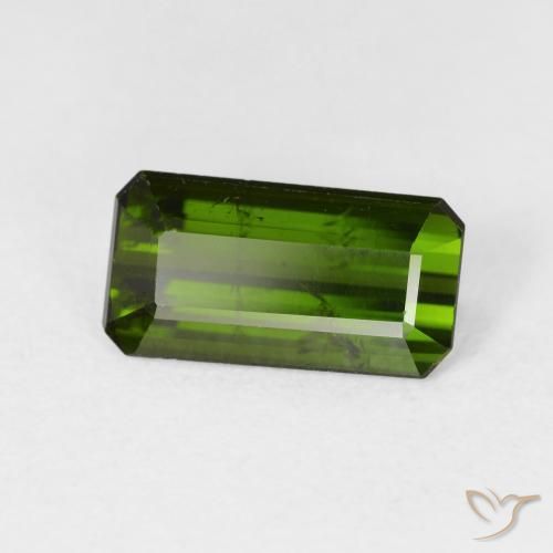 Turmalina Verde terroso natural de 2.69 ct, Corte Octágono / Esmeralda, VS