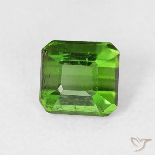 Turmalina Verde natural de 0.65 ct, Corte Octágono / Esmeralda, VS