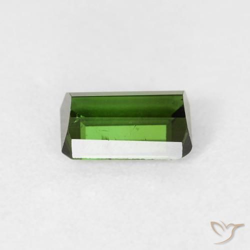 Turmalina Verde medio natural de 0.75 ct, Corte Octágono / Esmeralda, VS-SI
