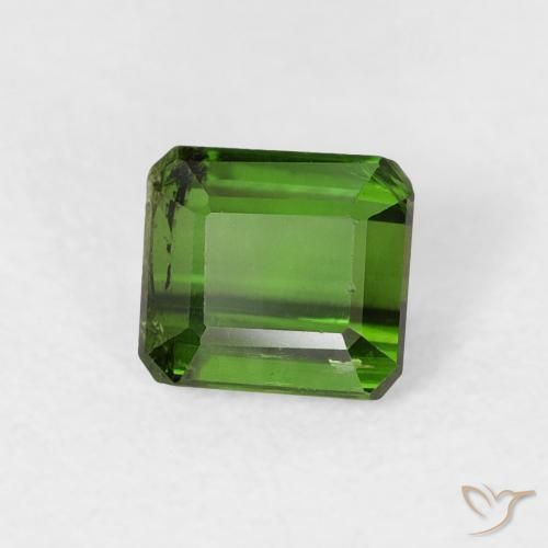 Turmalina Verde bosque natural de 0.79 ct, Corte Octágono / Esmeralda, VS