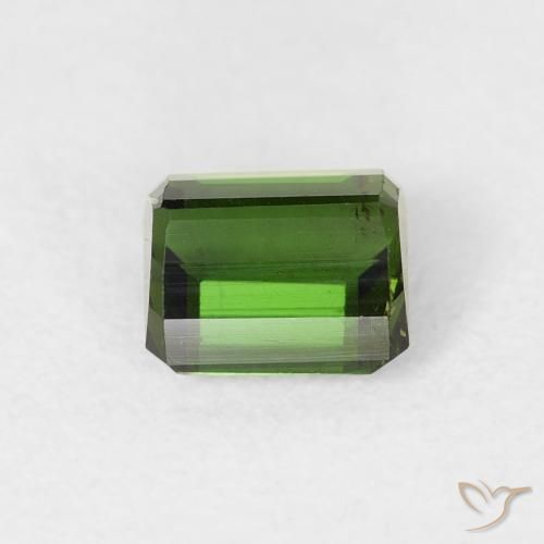 Turmalina Verde bosque natural de 0.79 ct, Corte Octágono / Esmeralda, VS