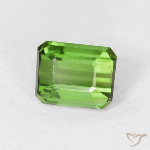 Turmalina Verde natural de 0.69 ct, Corte Octágono / Esmeralda, VS