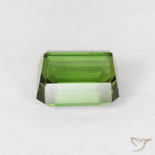 Turmalina Verde natural de 0.69 ct, Corte Octágono / Esmeralda, VS