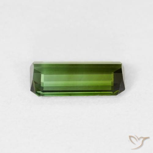 Turmalina Verde bosque natural de 0.99 ct, Corte Octágono / Esmeralda, VVS-VS