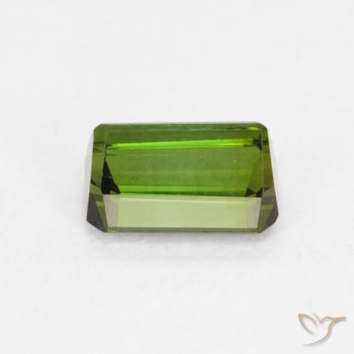 Turmalina Verde medio natural de 0.70 ct, Corte Octágono / Esmeralda, VVS-VS