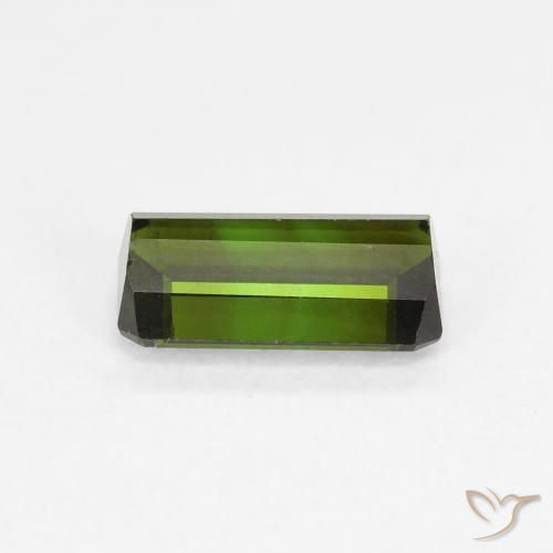 Turmalina Verde bosque natural de 0.92 ct, Corte Octágono / Esmeralda, VVS