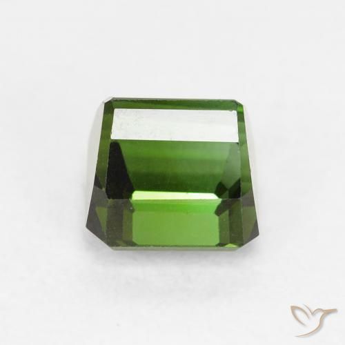 Turmalina Verde bosque natural de 1.10 ct, Corte Octágono / Esmeralda, VVS